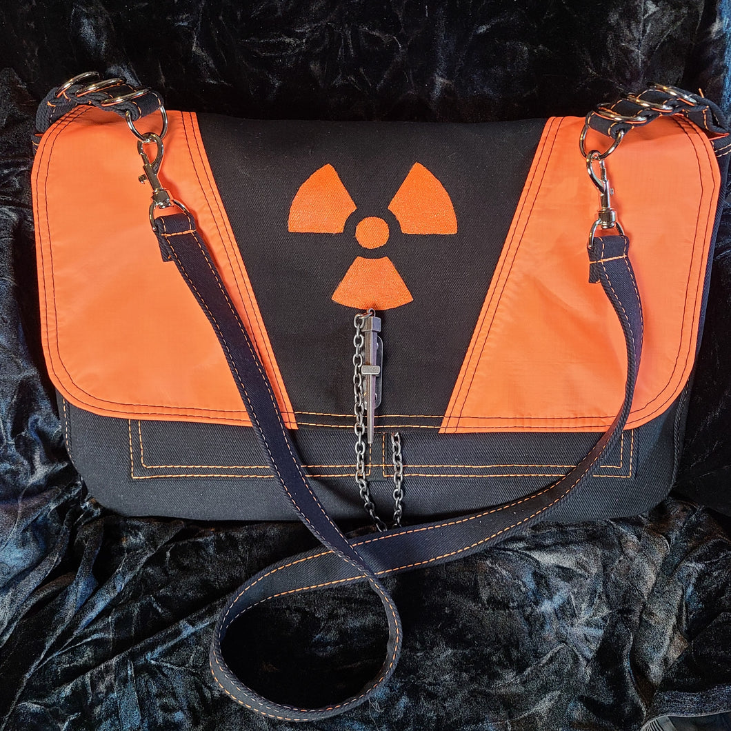 Radioactive Orange Messenger Bag