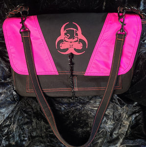 Biohazard Pink Messenger Bag