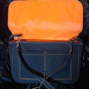 Radioactive Orange Messenger Bag