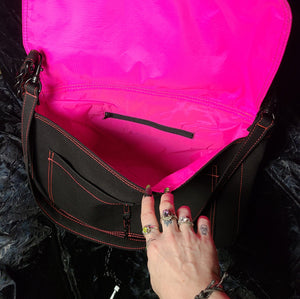 Biohazard Pink Messenger Bag