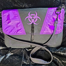 Load image into Gallery viewer, Talk Sick Messenger Bag Purple
