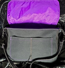 Load image into Gallery viewer, Talk Sick Messenger Bag Purple
